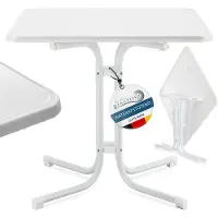 Beautissu BISTROTISCH Bistroni WP 70x70cmxH70cm Weiß
