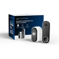 Arlo Überwachungskamera - - Essential 3 1 Kamera 2K + 1 HD Video-Türklingel - Außenbereich