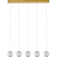 Lucide Goldene Pendellampe Cintra 5-Licht