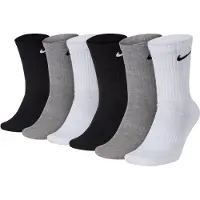 Nike Unisex 6er Pack Sportsocken - Everyday, Cotton Cushioned Crew, einfarbig