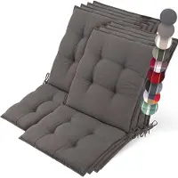 Beautissu 8er Set Sun-NL Niederlehner Auflage 105x50x8cm Taupe