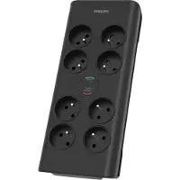 Philips SPN7080BA/60 surge protector Black 8 AC outlet(s) 2 m