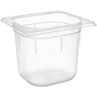 Aps Kantine 1/6 GN 2.2 ltr 17.6x16.2x15 cm Polypropylen Klar,1 stk