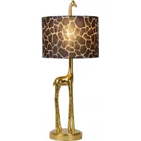 Lucide Tischlampe Extravaganza Miss Tall Giraffengold mit Schwarz