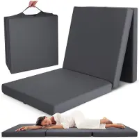 Beautissu Campix Klappmatratze 195x80x10cm Schwarz