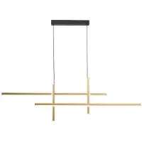 Zumaline LED-Pendelleuchte 1600 lm 3000+4000+6000K Gold EDGE 22008P-BK/GD