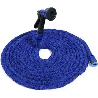 OEM Erweiterbare Gartenschlauch 5-15m blau latex Hochdruck