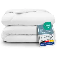 Beautissu BeauNuit MD Bettdecke, 200x220cm, Weiß, Steppdecke, Ganzjahresdecke