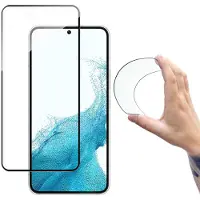 Super Merchant Full Cover Flexi Nano Glass Film Tempered Glass With Frame For Samsung Galaxy S22 + (S22 Pl