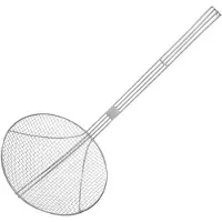 Hendi Frittierlöffel 220x540 mm mit verst.Drahtgriff Edelstahl