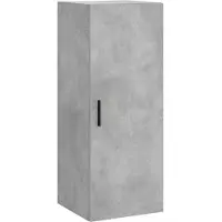 vidaXL Wandschrank Betongrau 34,5x34x90 cm