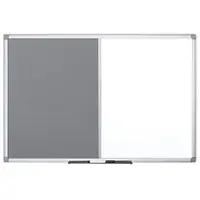 BI-Office Kombitafel MAYA, kombinierte Pinn-und Whiteboardtafel, Kork oder Filz, div. Grössen