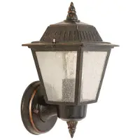 Garden Zone Elstead Highnam Außen-Wandleuchte E27 Verwitterte Bronze IP44