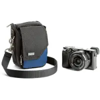 Think Tank Mirrorless Mover 5, Holster, Sony a6500 Nikon 1–J4 Olympus E–PL5 Canon G Series, Schultergurt, Schwarz, Blau