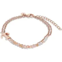 Tom Tailor Damen Gliederarmkette Anker aus Edelstahl rosé, rosa, Anker, Gr. ONESIZE