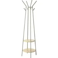 Möbel Kraft Garderobenständer ¦ beige ¦ Metall,Spanplatte ¦ Maße (cm): H: 170 Ø: 48.0