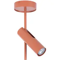 Sigma Deckenspot Leda 1, ziegelrot, 1-flammig, Höhe 34 cm 1 , dimmbar, rot, für Wohn- / Esszimmer, Metall, Modern, Strahler