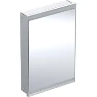 Geberit ONE Spiegelschrank mit ComfortLight, 1 Tür, Unterputzmontage, Aluminium eloxiert, 60x90cm
