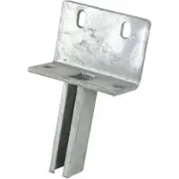 Galaflor L-Bodenplatte für Zaunpfosten 60x40 mm - Verzinkt