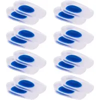 Newgen medicals 8 Paar Fersensporn-Gel-Einlagen mit Fersenkissen, Größe 35 - 39
