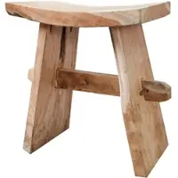 Invicta Sitzhocker ZEN - 40cm Teakholz Beistelltisch massiv