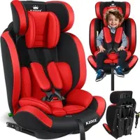 Kidiz Autokindersitz Premium Kinderautositz Gruppe 1+2+3, 9-36 kg 5-Punkt-Sicherheitsgurt, Autositz, Kindersitz, Einstellbare Kopfstütze, Mitwachsende Sitzerhöhung 1-12 Jahre, Stabil und Sicher