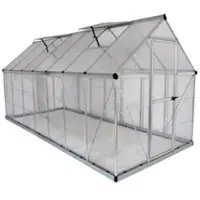 Palram Gewächshaus Hybrid 6x14 aus Aluminium in silber