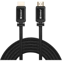 Sandberg HDMI 2.0 19M-19M, 2m, 2 m, HDMI Typ A (Standard), HDMI Typ A (Standard), Schwarz