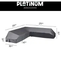 AeroCover Schutzhülle für Eck-Lounge - L-Form - Platform