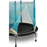 Toyz Trampolin Outdoor Kinder Gartentrampolin 128x128x112cm Ozean