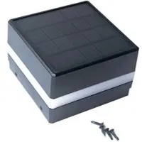 HOME DELUXE Pfostenabdeckung mit Solar LED Beleuchtung CALLUX COVER - 1er Set