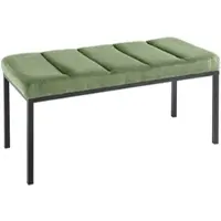 Riess Sitzbank PETIT BEAUTÉ - 80cm grün Cord schwarzes Gestell