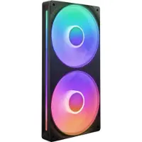 NZXT F240 RGB Core – Einzelrahmen‑Lüfter‑Einheit (240 mm) mit 2 x 120 mm RGB‑Lüftern, hoher statischer Druck und Luftdurchsatz, 8 ARGB‑LEDs pro Lüfter, mit PWM‑Steuerung