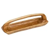 Invicta Holzschale BALI - Massivholz 60cm Teakholz mit Griff natürliche Maserung handmade