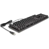 DeLOCK Mechanische USB Gaming Tastatur kabelgebunden 1,6 m schwarz mit RGB Beleuchtung, Kabelgebunden, USB, Mechanischer Switch, QWERTZ, RGB-LED, Schwarz