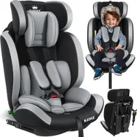 Kidiz Autokindersitz Premium Kinderautositz Gruppe 1+2+3, 9-36 kg 5-Punkt-Sicherheitsgurt, Autositz, Kindersitz, Einstellbare Kopfstütze, Mitwachsende Sitzerhöhung 1-12 Jahre, Stabil und Sicher