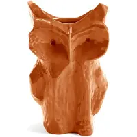 Serax Vase Owl L After Midnight Orange 19,5 x 19,5 x 30 cm