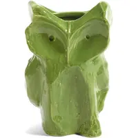 Serax Vase Owl S Midnight Creatures Green 16,5 x 15,5 x 23 cm