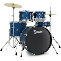 Premier Revolution 22" 5teiliges Schlagzeug Blue Stardust