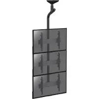 KIMEX - Deckenhalterung für 3 TV-Bildschirme 43''-55'' - Höhe 225cm