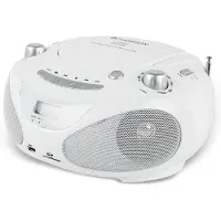 Champion Boombox CD/Radio/MP3/USB White