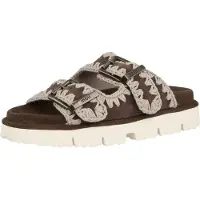 Mou Pantoletten MU.SW461005A Braun
