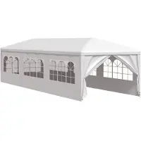 vidaXL Partyzelt 3x9 m Weiß