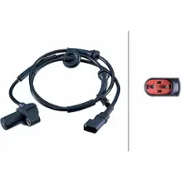 Hella Sensor Raddrehzahl 2-polig Hallsensor 1.075 mm Kabel für u.a. FORD TRANSIT