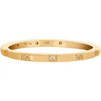 Cai Ring 925/- Sterling Silber Zirkonia Glänzend CAI Gelb