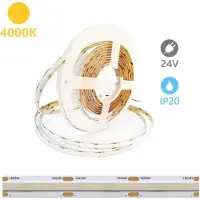 Alcapower LED-Streifen SOB-Serie 5m 4000K 15W/m 2100lm/m CRI90 24V IP20 - Professionelle hocheffiziente Innenbeleuchtung