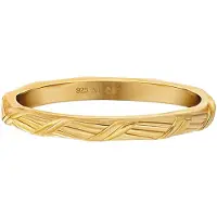 Cai Ring 925/- Sterling Silber ohne Stein Glänzend CAI Gelb