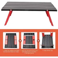 OEM Klappbare Mini Camping Tisch Aluminium Roll Up für Outdoor Strand Nutzung
