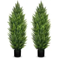 OEM Künstliche Zedernbäume 120cm, realistisch, für Eingang, Haus, Veranda