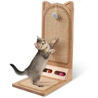 OEM Katzenkratzholz, 58cm hoch, L-förmig, Sisal, massiv, schützt Polster